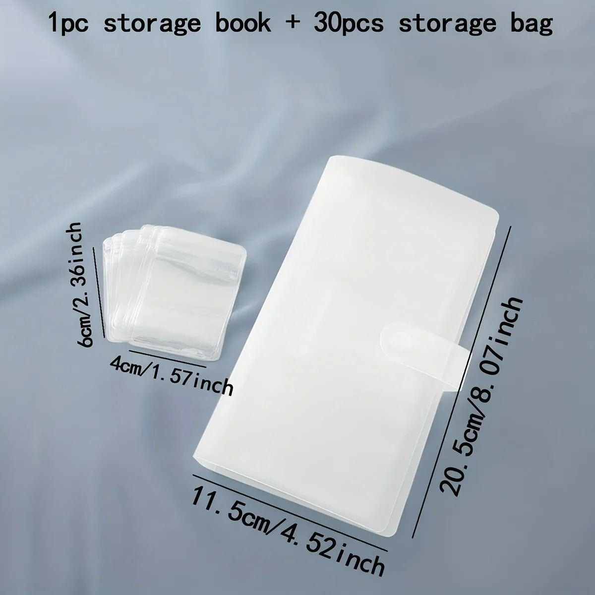 Transparent Jewelry Storage Book Portable