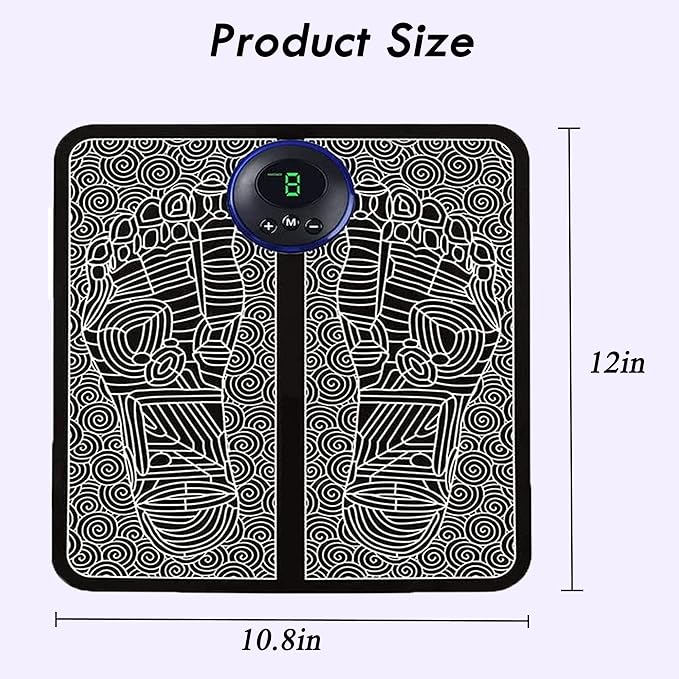 EMS Foot Massager Pad Portable Electric Muscle Stimulation