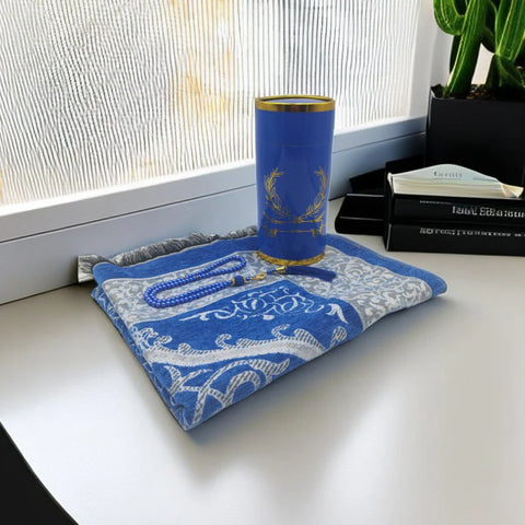 Portable Pocket Prayer Rug Braided Mats With Prayer Bead Travel Home Praying Blanket