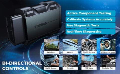 Topdon Topscan Pro Smart Diagnostic Tool, Bluetooth OBD2 Scanner