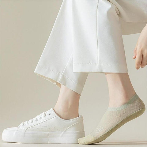 Ultra Thin Liner Socks Non Slip ComBed Cotton No Show Socks (Pack Of 3)