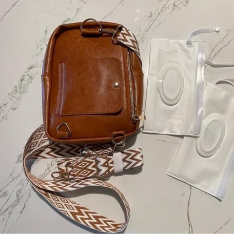 Higton Crossbody Diaper Bag - Instant Baby Wipes Access