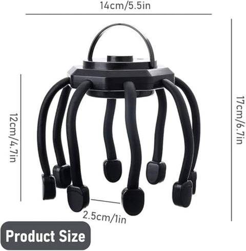 Hair Scalp Massager with 8 Vibrating Contacts