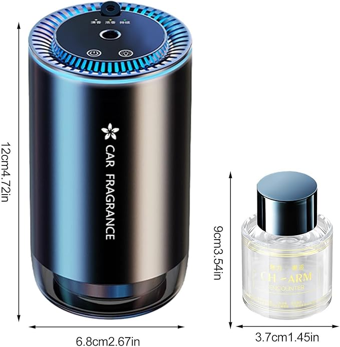 Car Fragrance Air Freshener With Oil Mini Diffuser