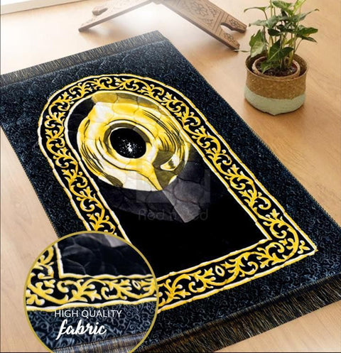 Velvet Foam Prayer Mat | Hajr e Aswad Prayer Mat