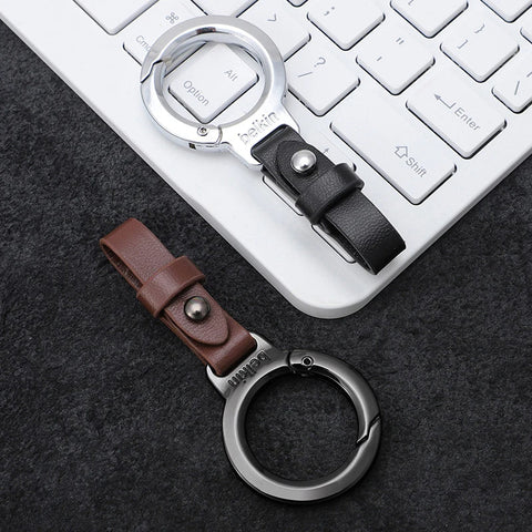 High End Leather Scratch Resistant Durable Metal Fashionable Car Keychain